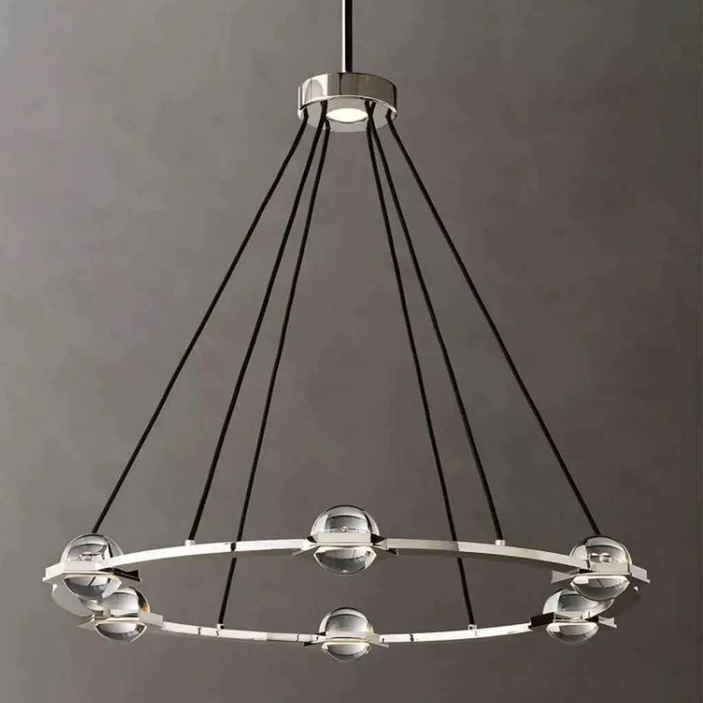 Nova Round Modern Chandelier by Bling Lighting Studio