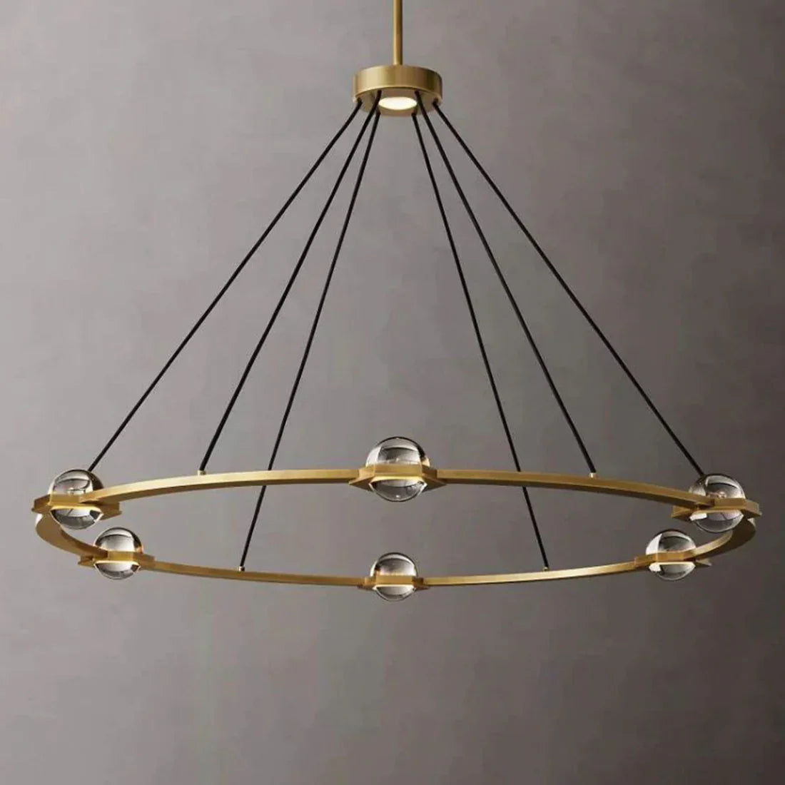 Nova Round Modern Chandelier by Bling Lighting Studio