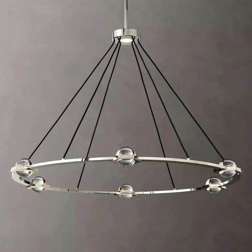 Nova Round Modern Chandelier by Bling Lighting Studio