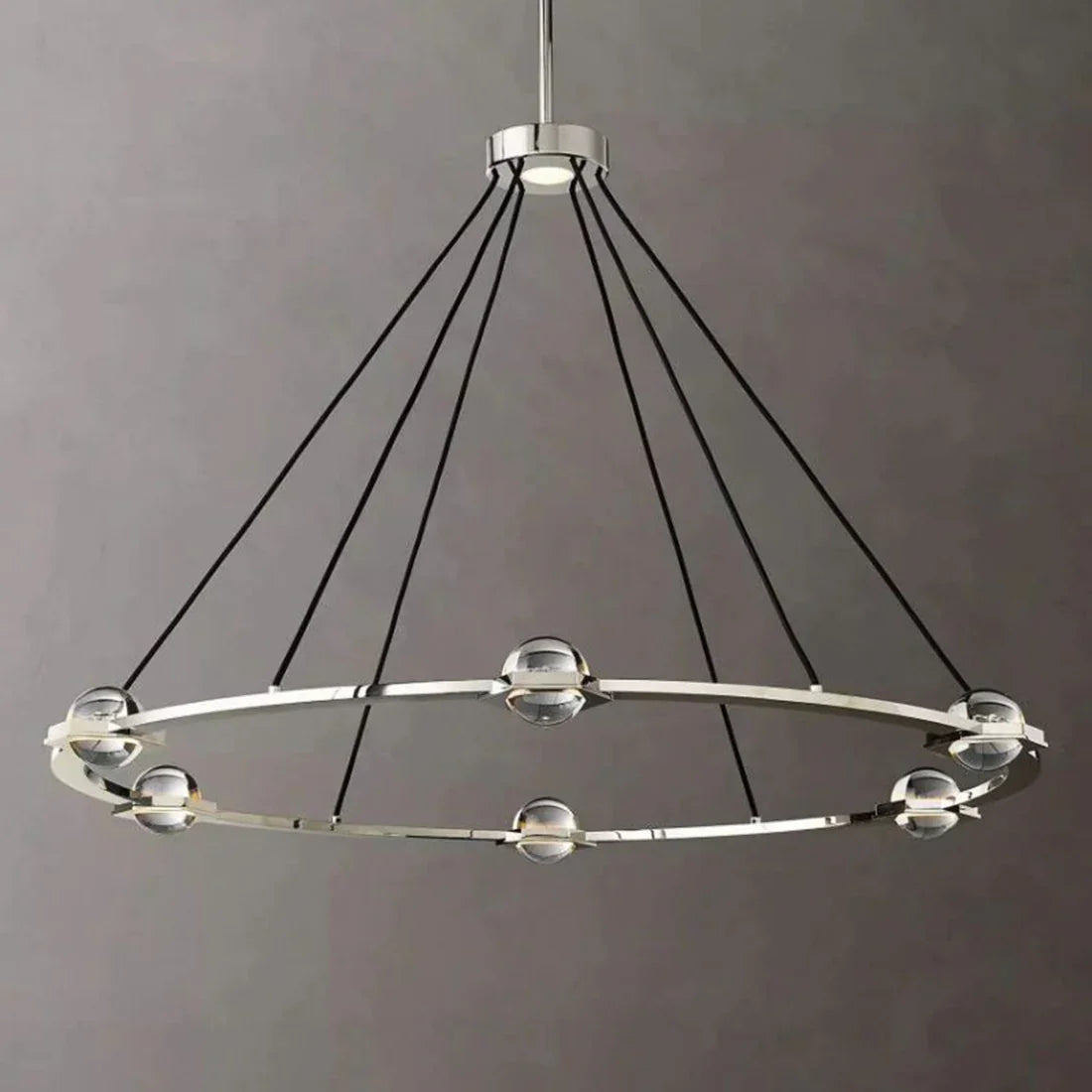 Nova Round Modern Chandelier by Bling Lighting Studio