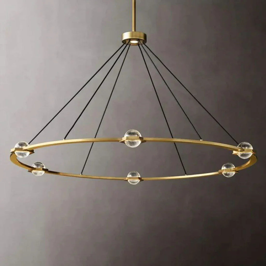 Nova Round Modern Chandelier by Bling Lighting Studio