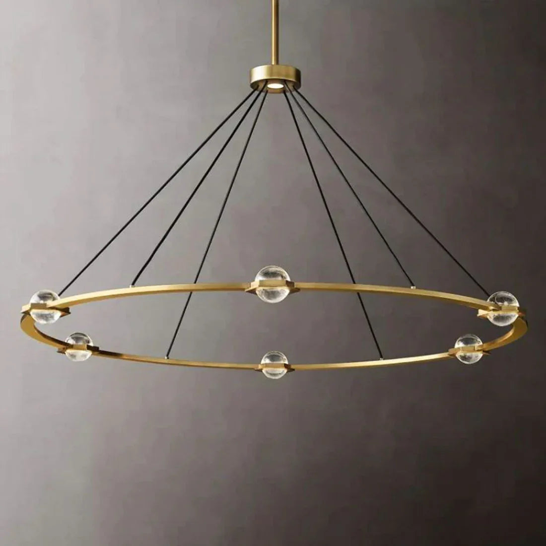 Nova Round Modern Chandelier by Bling Lighting Studio