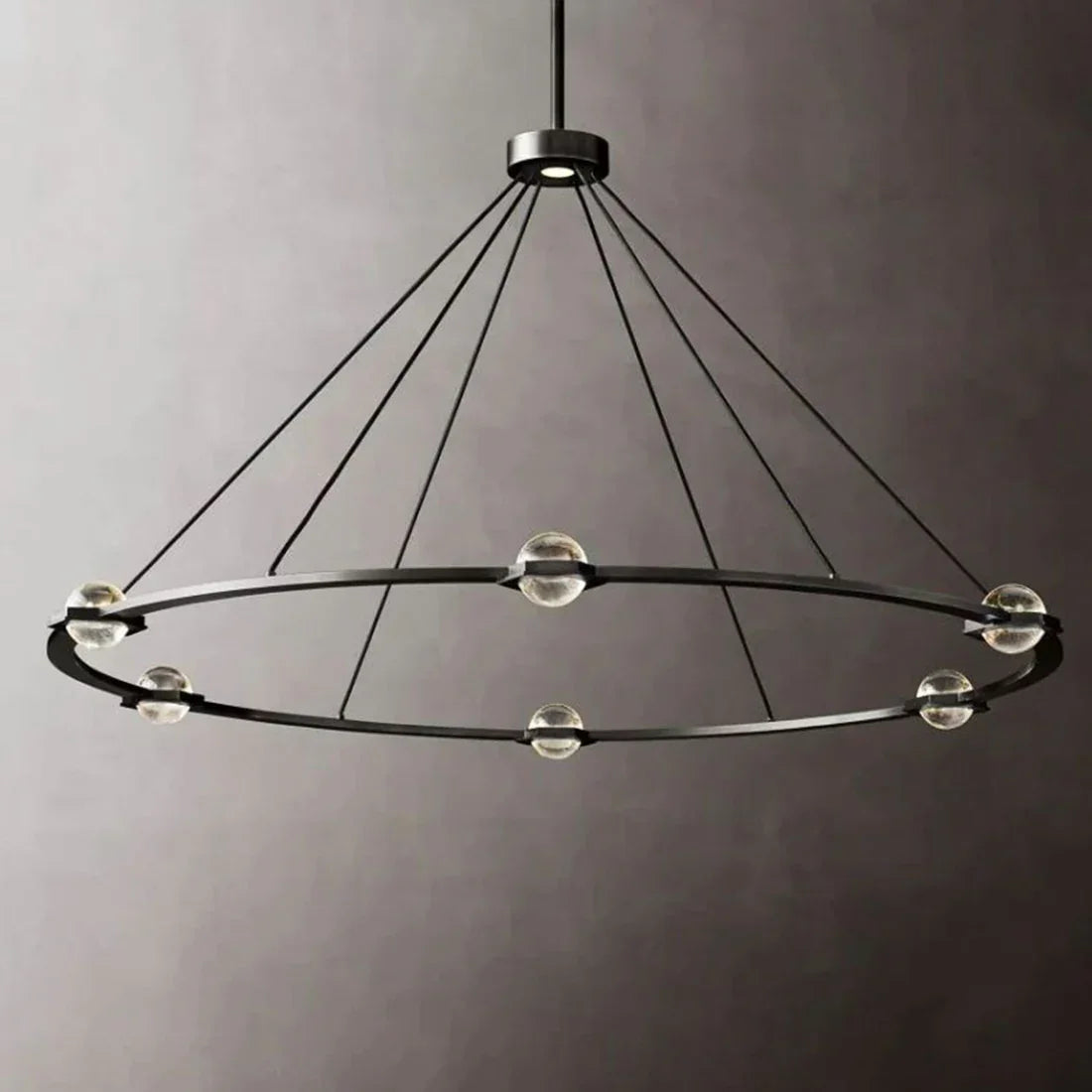 Nova Round Modern Chandelier by Bling Lighting Studio