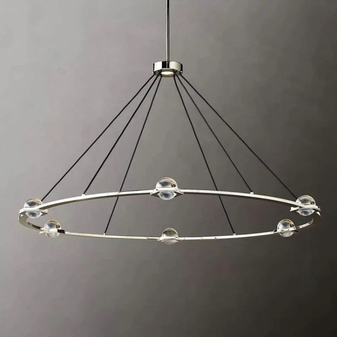 Nova Round Modern Chandelier by Bling Lighting Studio