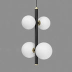 Opal Globe Staircase Pendant Light for high ceiling staircase and foyer lighting