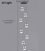 Opal Globe Staircase Pendant Light for high ceiling staircase and foyer lighting