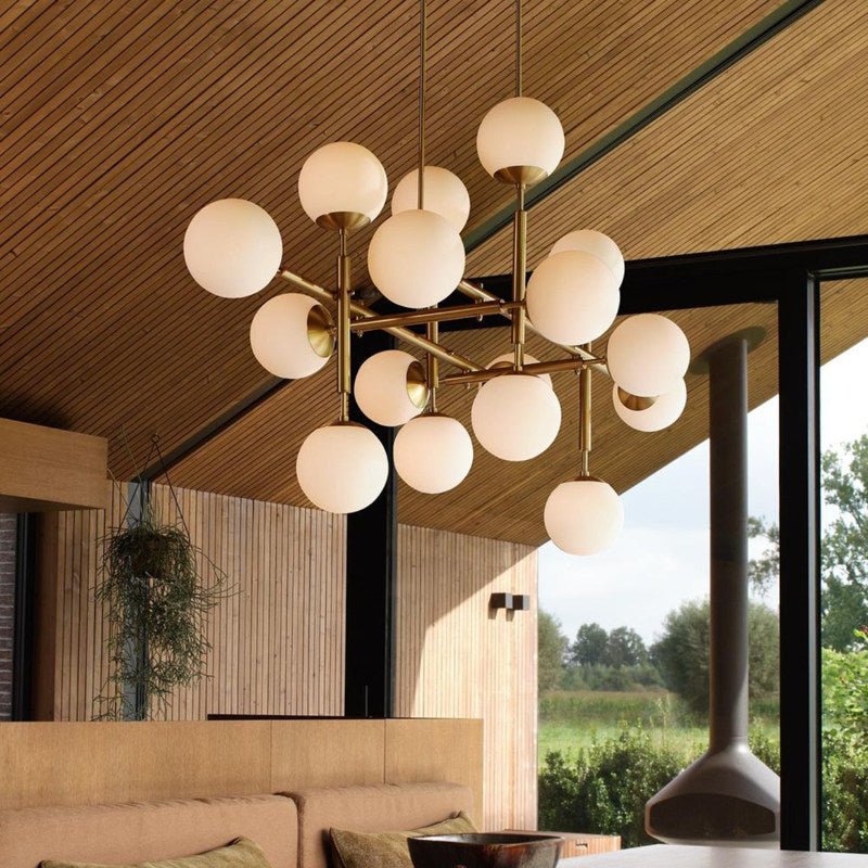 Orbelis Globe Chandelier by Bling Lighting Studio