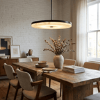 Orbis Alabaster Pendant Light by Bling Lighting Studio