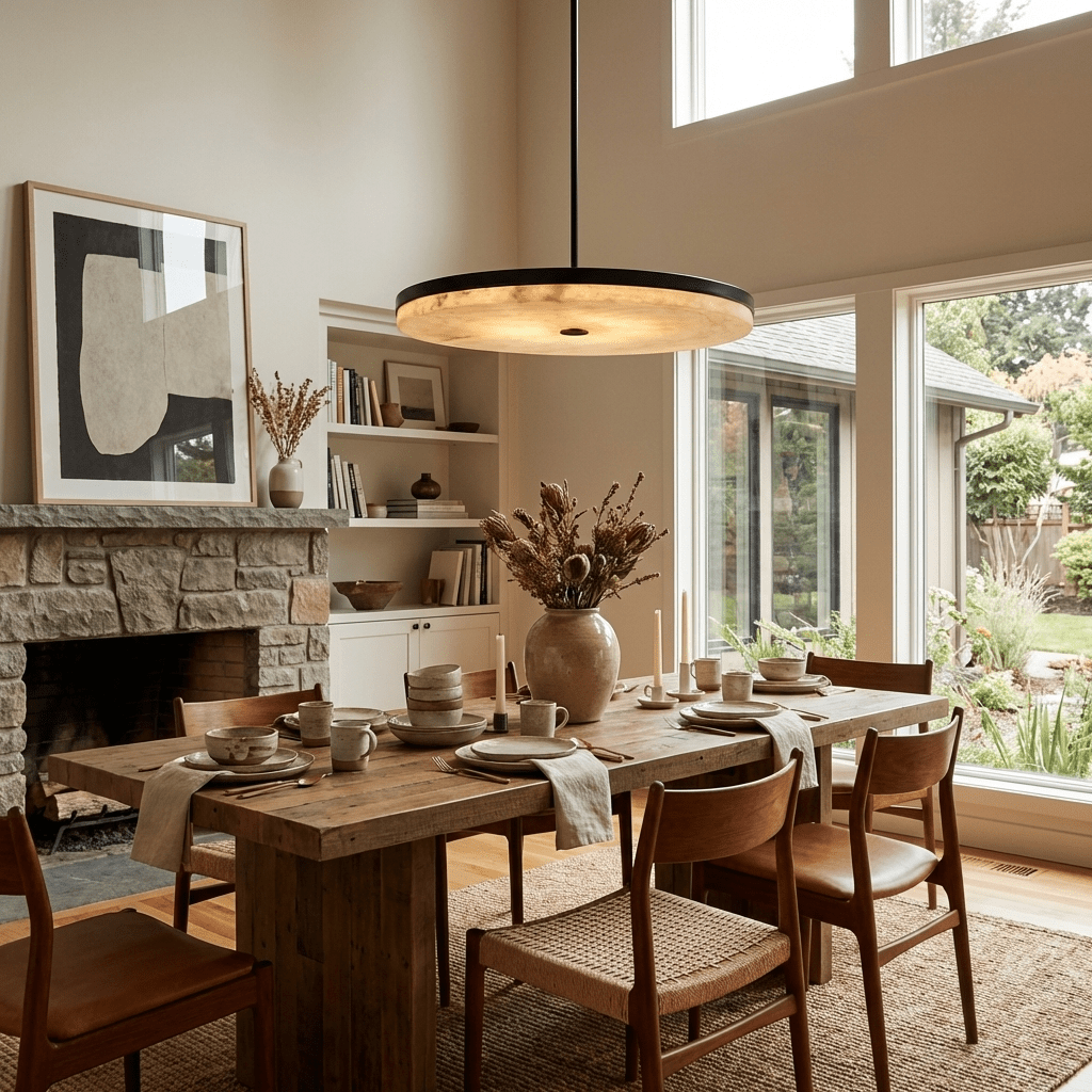 Orbis Alabaster Pendant Light by Bling Lighting Studio
