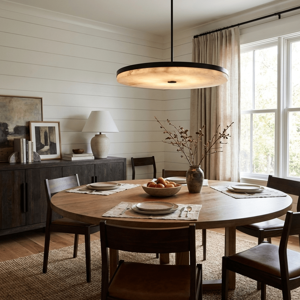 Orbis Alabaster Pendant Light by Bling Lighting Studio