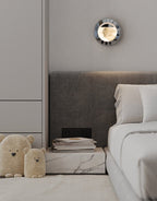 Orbit Pearl Alabaster Wall Light by Bling Lighting Studio