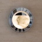Orbit Pearl Alabaster Wall Light by Bling Lighting Studio