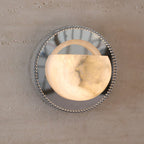 Orbit Pearl Alabaster Wall Light by Bling Lighting Studio