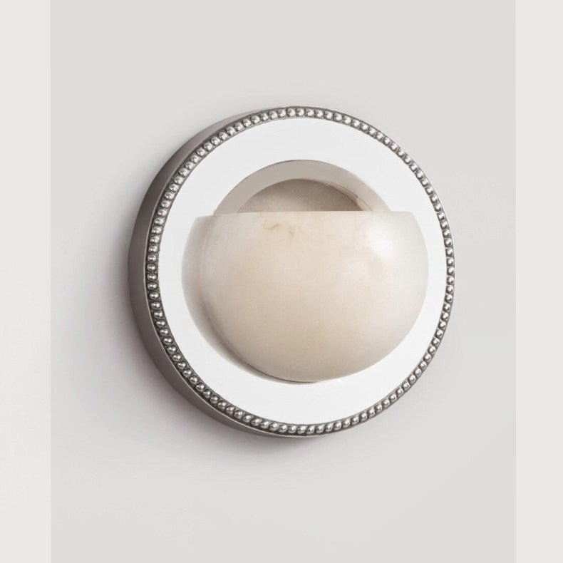 Orbit Pearl Alabaster Wall Light by Bling Lighting Studio