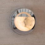 Orbit Pearl Alabaster Wall Light by Bling Lighting Studio