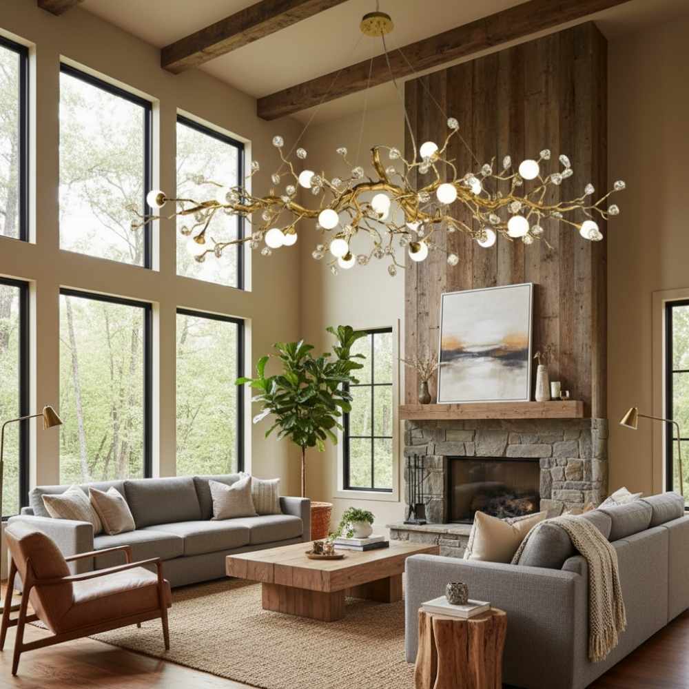 Grio Branch Linear Chandelier by Bling Lighting Studio