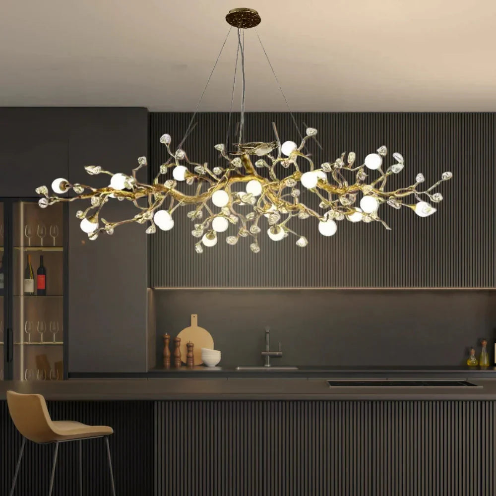 Grio Branch Linear Chandelier by Bling Lighting Studio