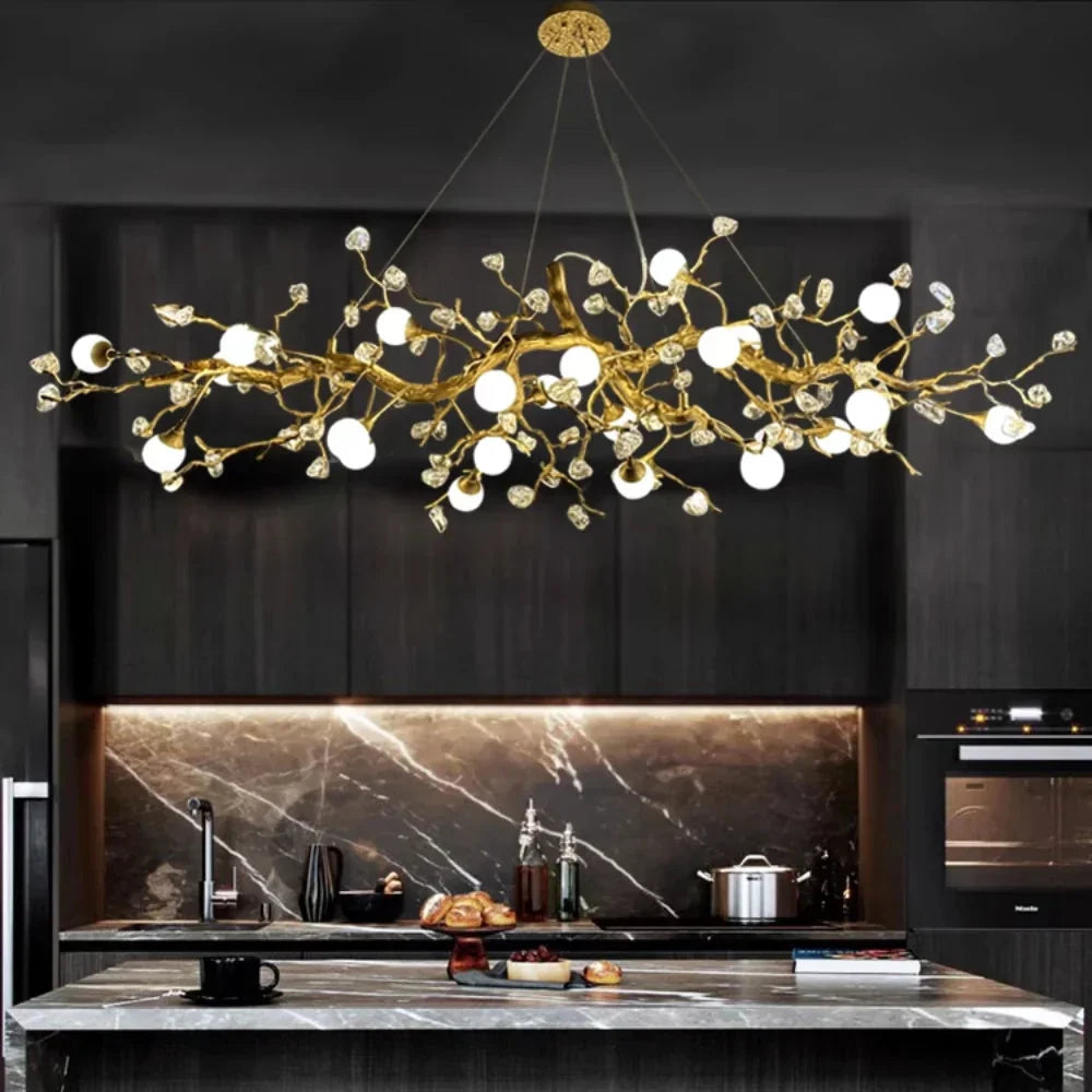 Grio Branch Linear Chandelier by Bling Lighting Studio