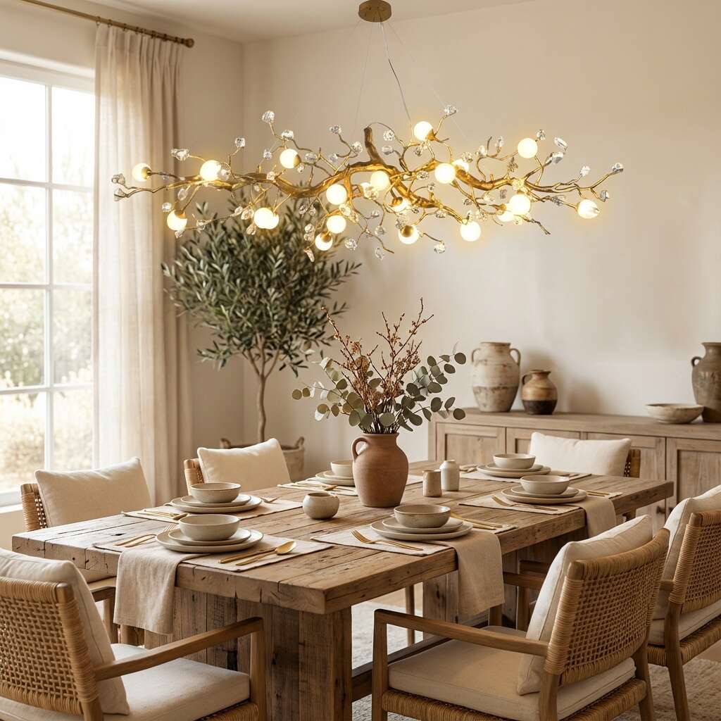 Grio Branch Linear Chandelier by Bling Lighting Studio