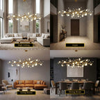 Grio Branch Linear Chandelier by Bling Lighting Studio