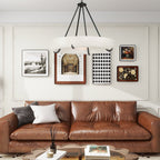 Modern Orion Alabaster Chandelier additional product view