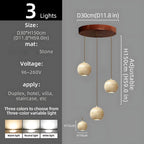 Orva Multi Globe Pendant Light for high ceiling staircase and foyer lighting
