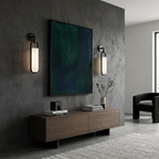 Oval Capsule Glass Wall Sconce by Bling Lighting Studio
