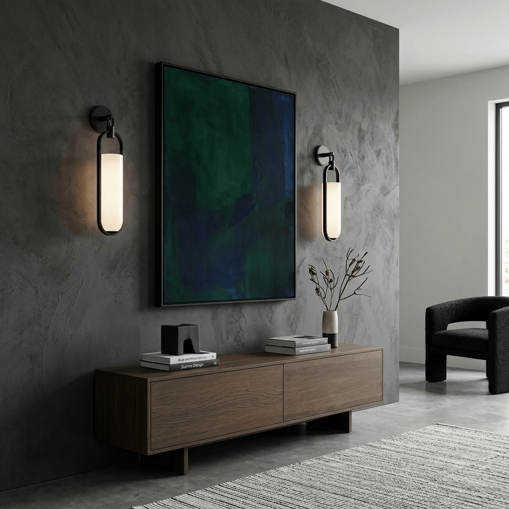 Oval Capsule Glass Wall Sconce by Bling Lighting Studio