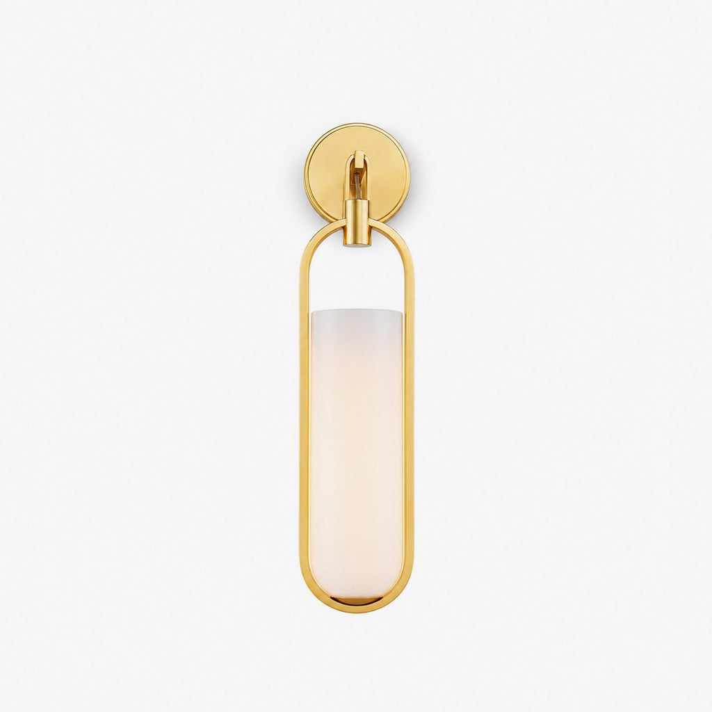 Oval Capsule Glass Wall Sconce by Bling Lighting Studio