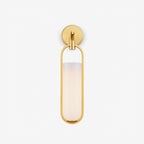 Oval Capsule Glass Wall Sconce by Bling Lighting Studio
