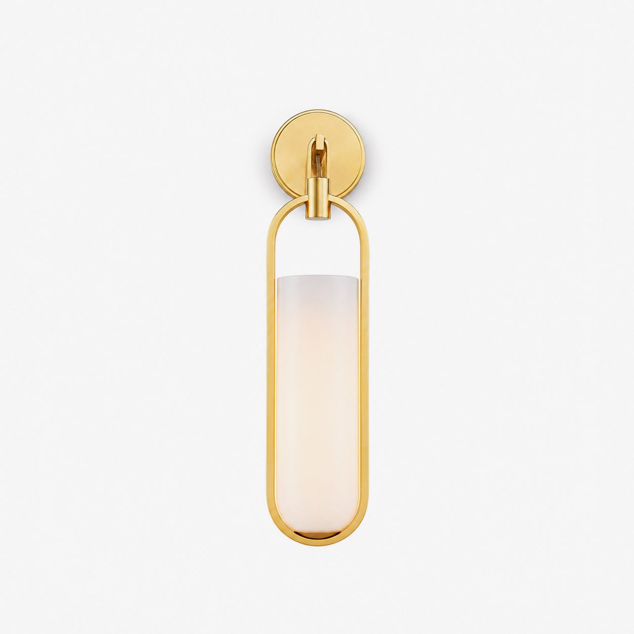 Oval Capsule Glass Wall Sconce by Bling Lighting Studio