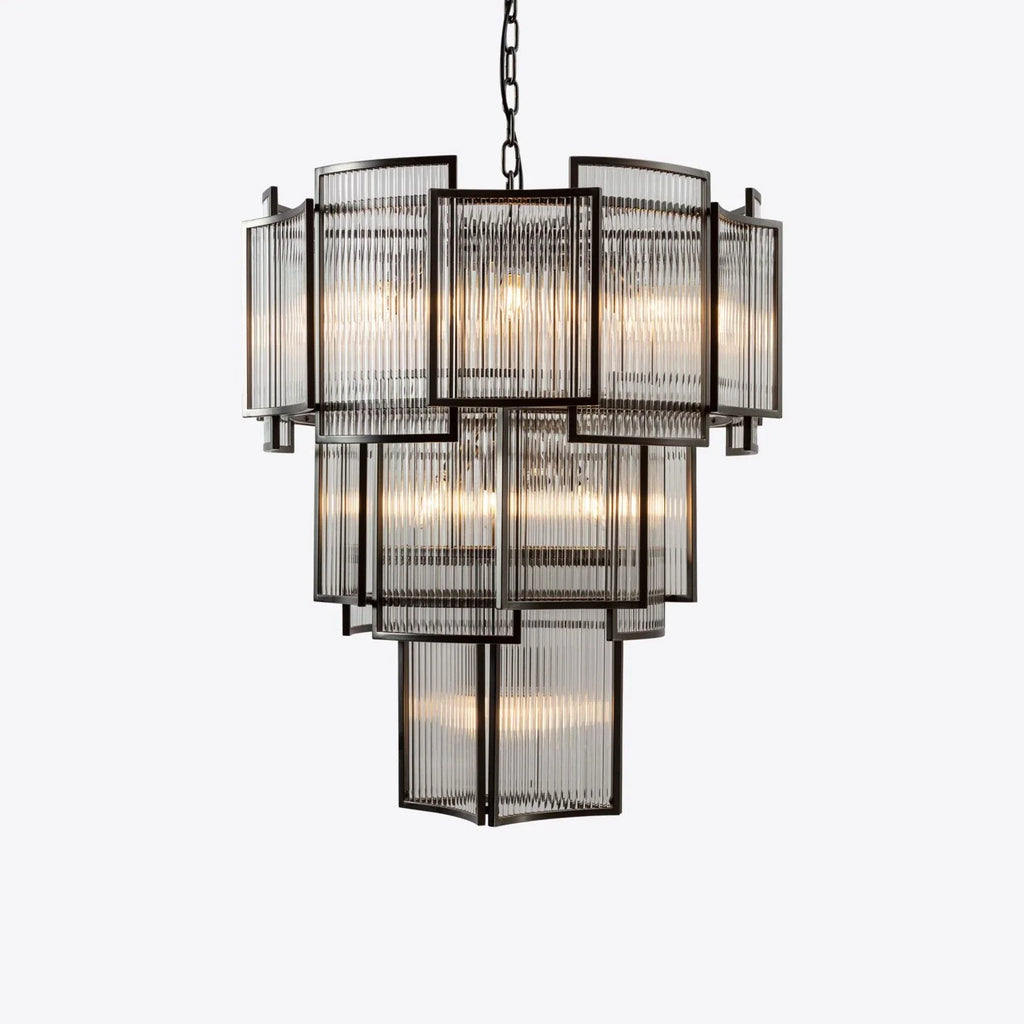 Brass Monte Carlo Grande Chandelier 26.8"