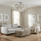 Pearl Shell Ceiling Lamp by Bling Lighting Studio
