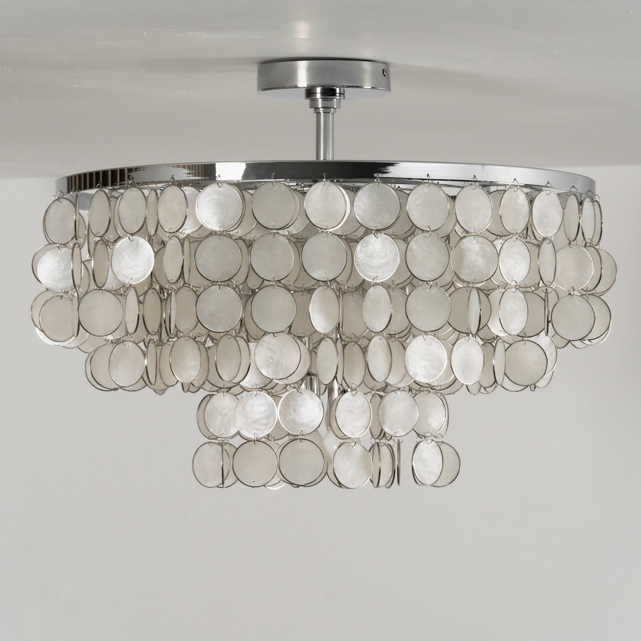 Pearl Shell Ceiling Lamp by Bling Lighting Studio
