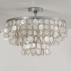 Pearl Shell Ceiling Lamp by Bling Lighting Studio