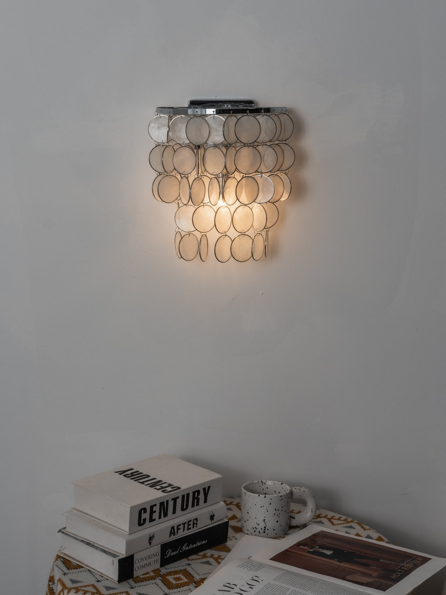 Pearl Shell Wall Lamp by Bling Lighting Studio
