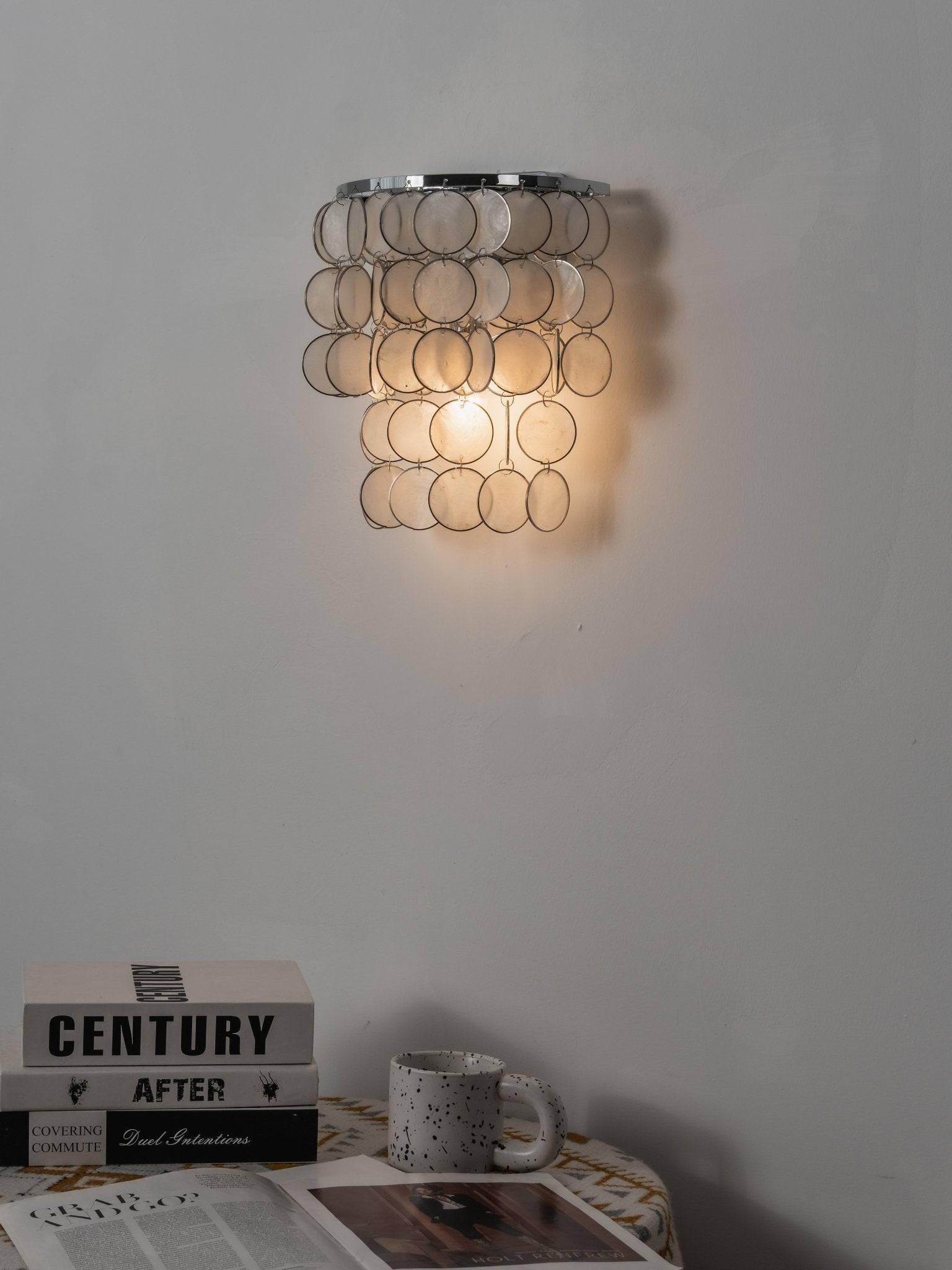 Pearl Shell Wall Lamp by Bling Lighting Studio