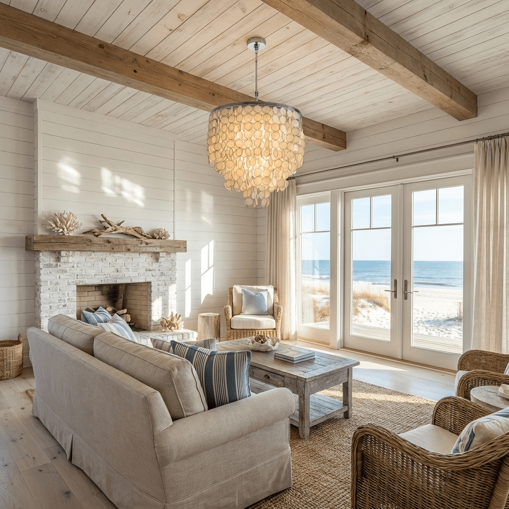 Pearl Shell Chandelier by Bling Lighting Studio
