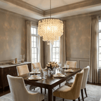 Pearl Shell Chandelier by Bling Lighting Studio