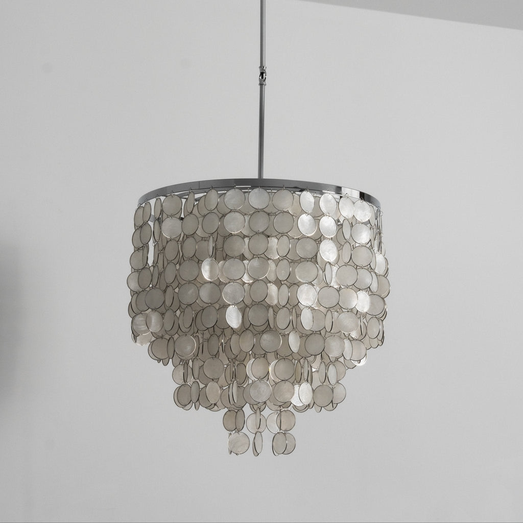 Pearl Shell Chandelier by Bling Lighting Studio