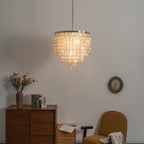 Pearl Shell Chandelier by Bling Lighting Studio