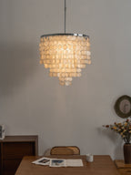 Pearl Shell Chandelier by Bling Lighting Studio