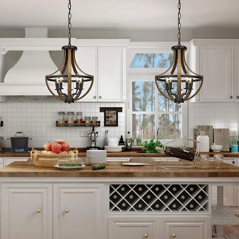 Petunia Rustic Foyer Lighting - Bling Lighting Studio