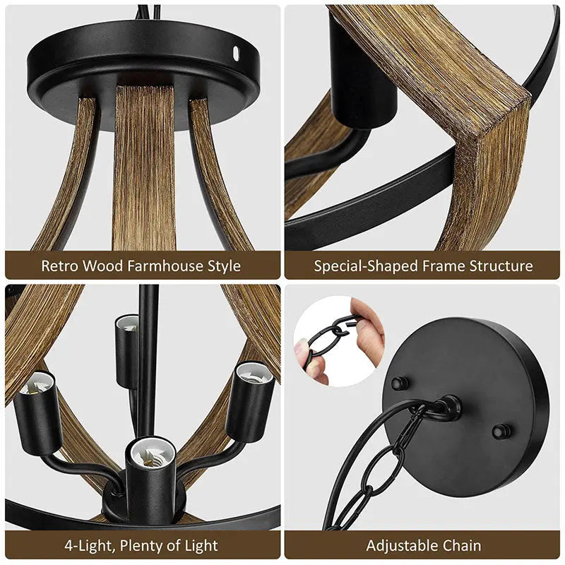 Petunia Rustic Foyer Lighting - Bling Lighting Studio