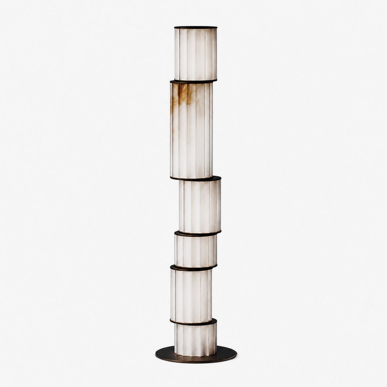 Pillar Alabaster Floor Lamp by Bling Lighting Studio