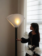Pleated Fan Floor Lamp by Bling Lighting Studio