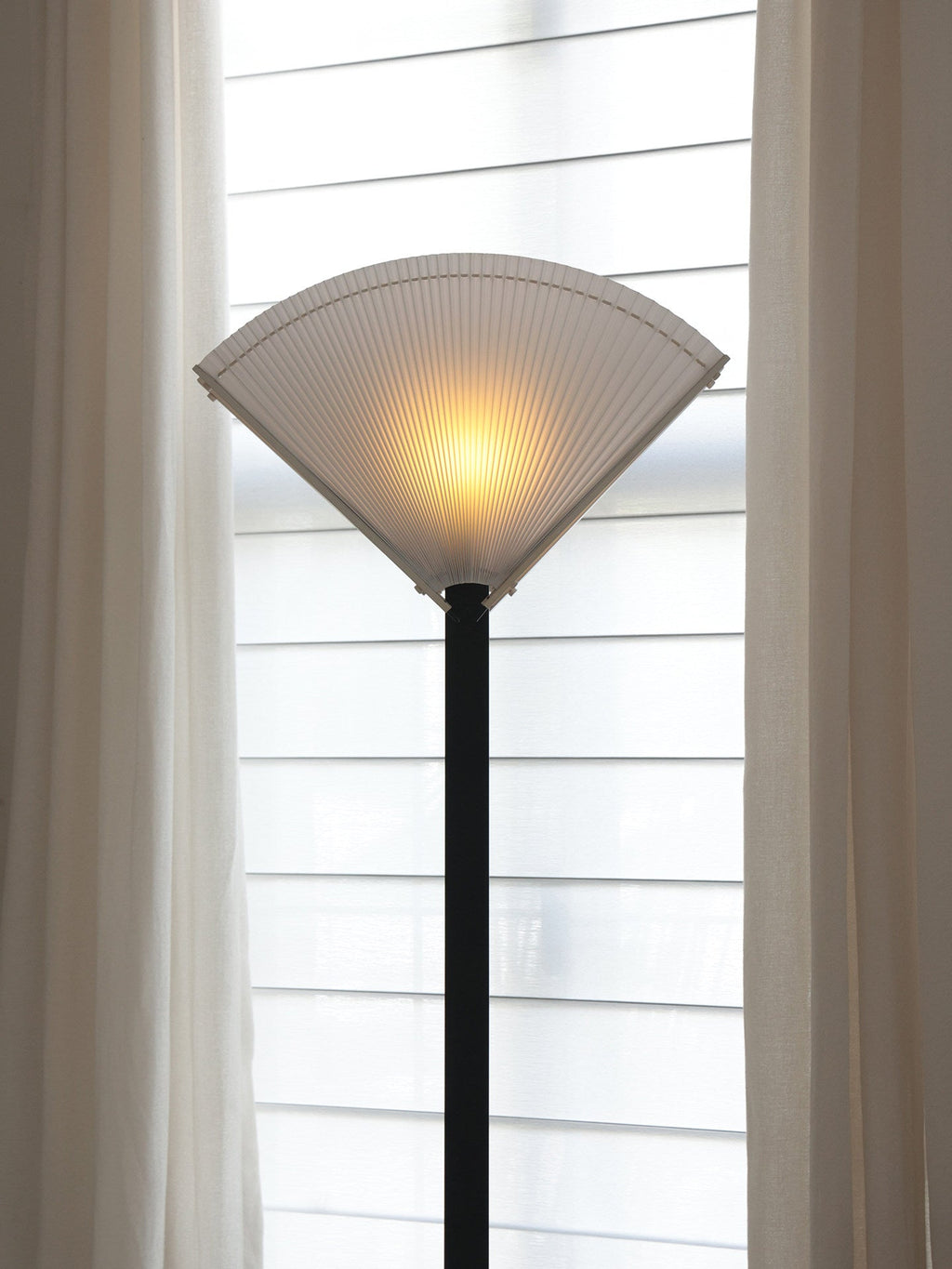 Pleated Fan Floor Lamp by Bling Lighting Studio