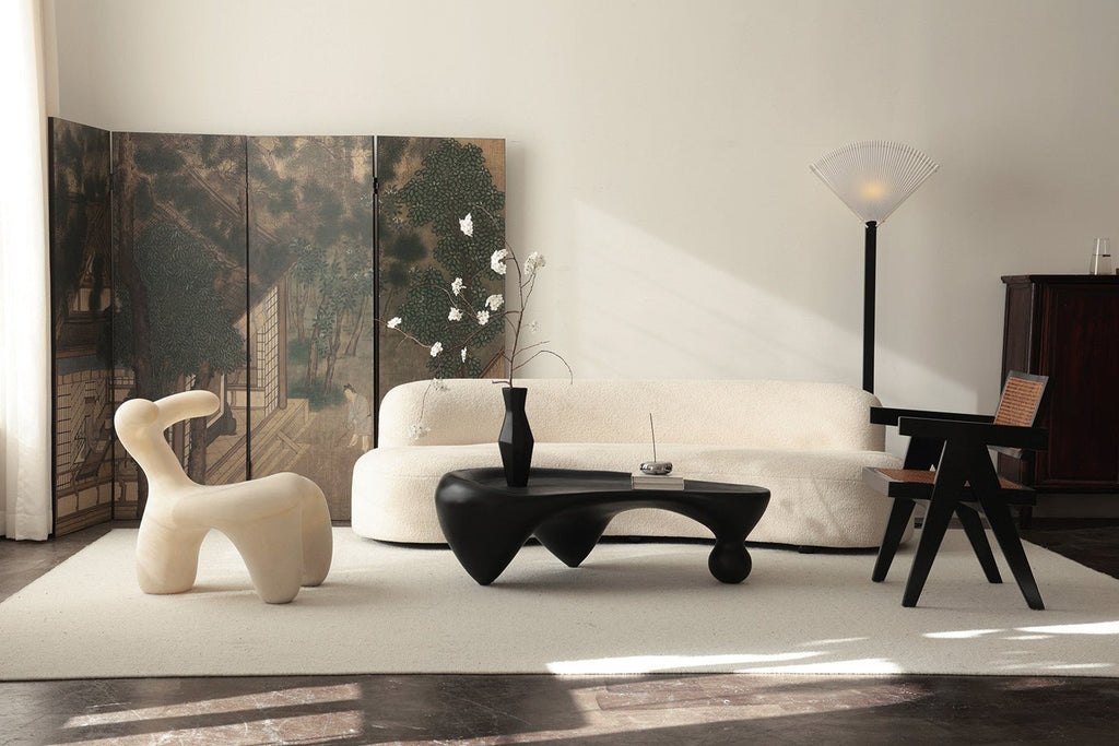 Pleated Fan Floor Lamp by Bling Lighting Studio