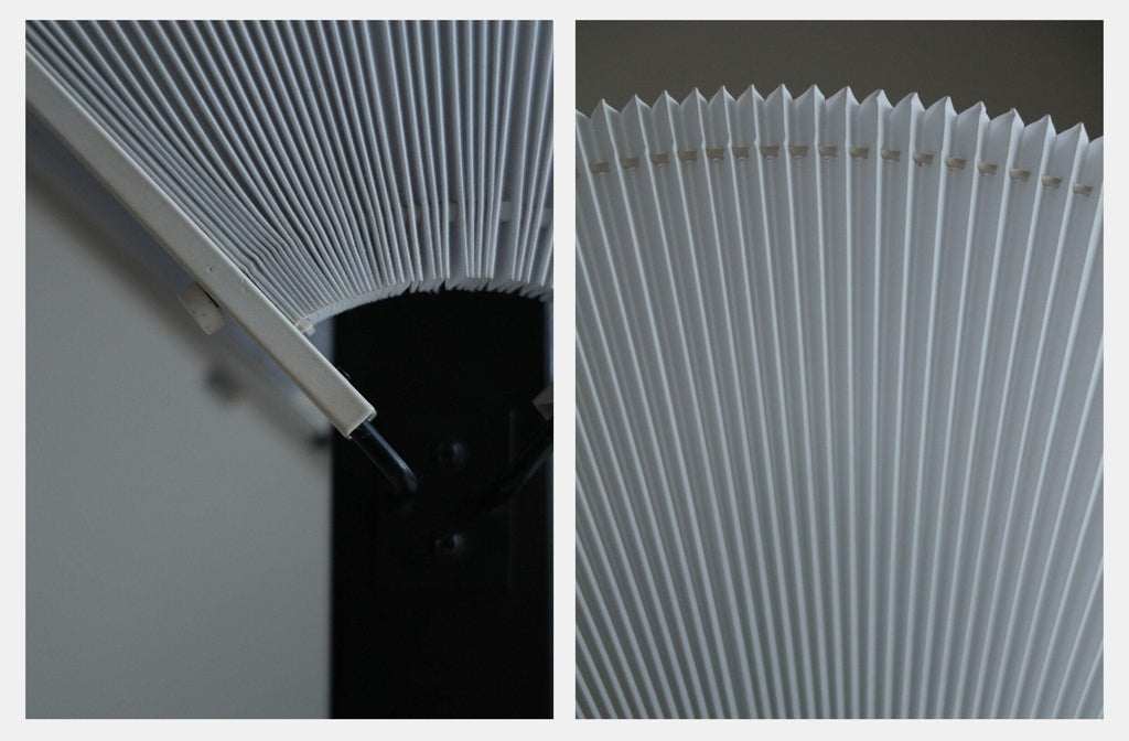 Pleated Fan Floor Lamp by Bling Lighting Studio
