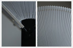 Pleated Fan Floor Lamp by Bling Lighting Studio